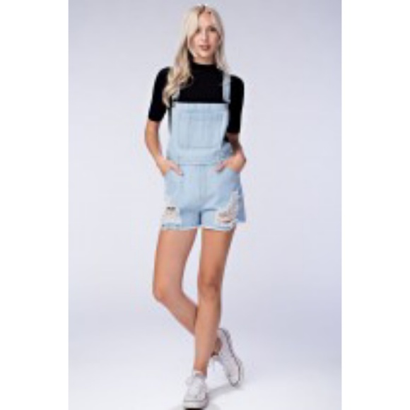 3/$25 Denim Distredsed Overalls - Picture 8 of 8